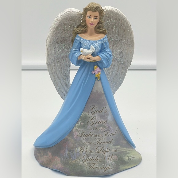 Thomas Kinkade “Angels of Peace” Collection: Theme is Blue “God’s Guiding Grace” - Picture 5 of 10